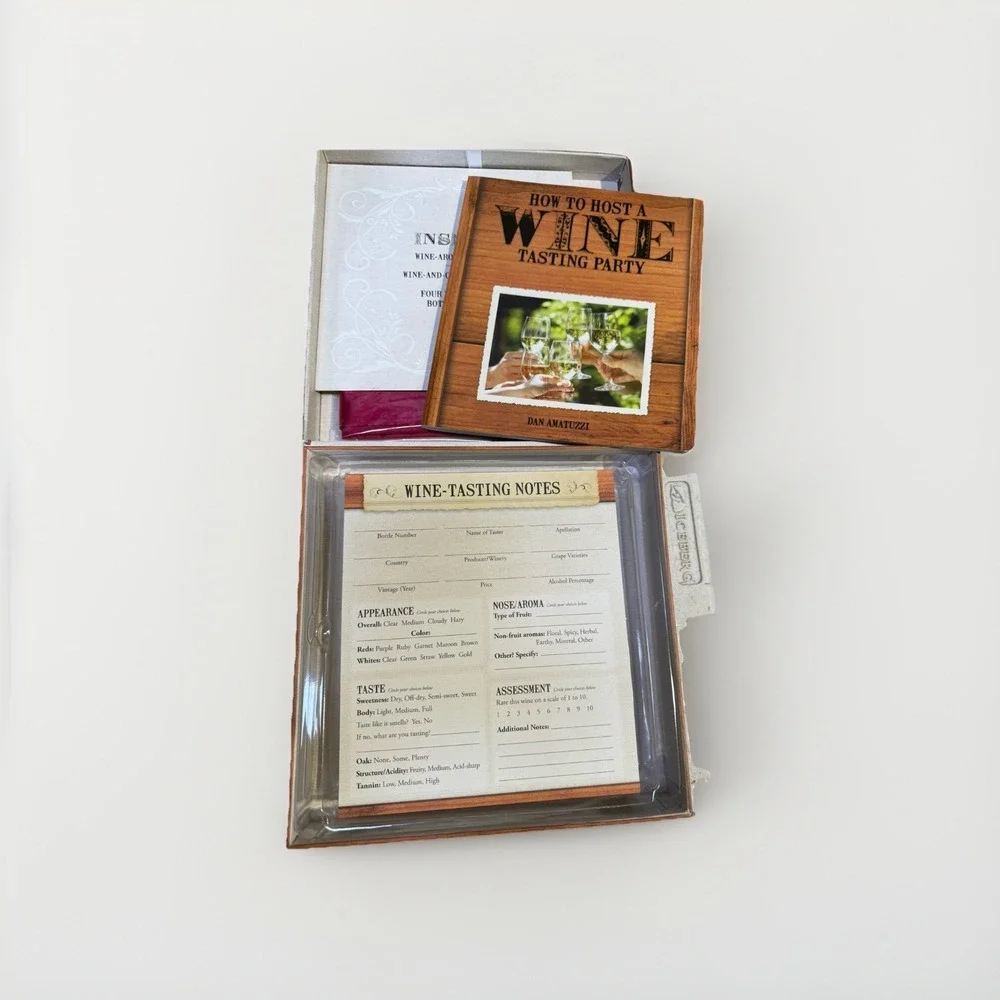 How To Host A Wine tasting Party the Complete Kit for your home Brand New in Box